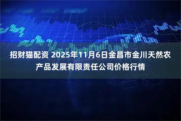 招财猫配资 2025年11月6日金昌市金川天然农产品发展有限责任公司价格行情