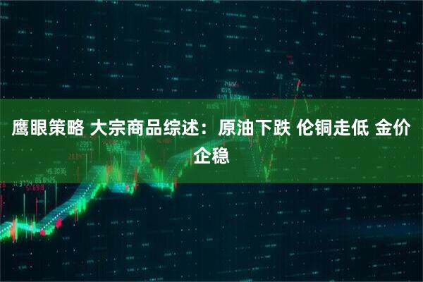 鹰眼策略 大宗商品综述：原油下跌 伦铜走低 金价企稳